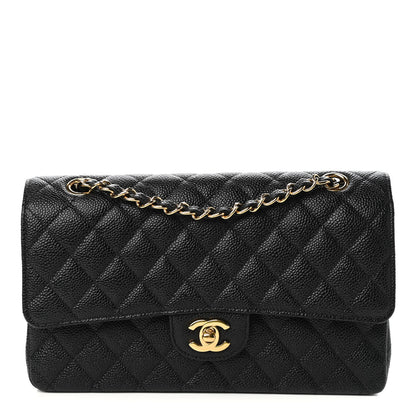 Chanel Caviar Quilted Medium Double Flap Black 1 of 10