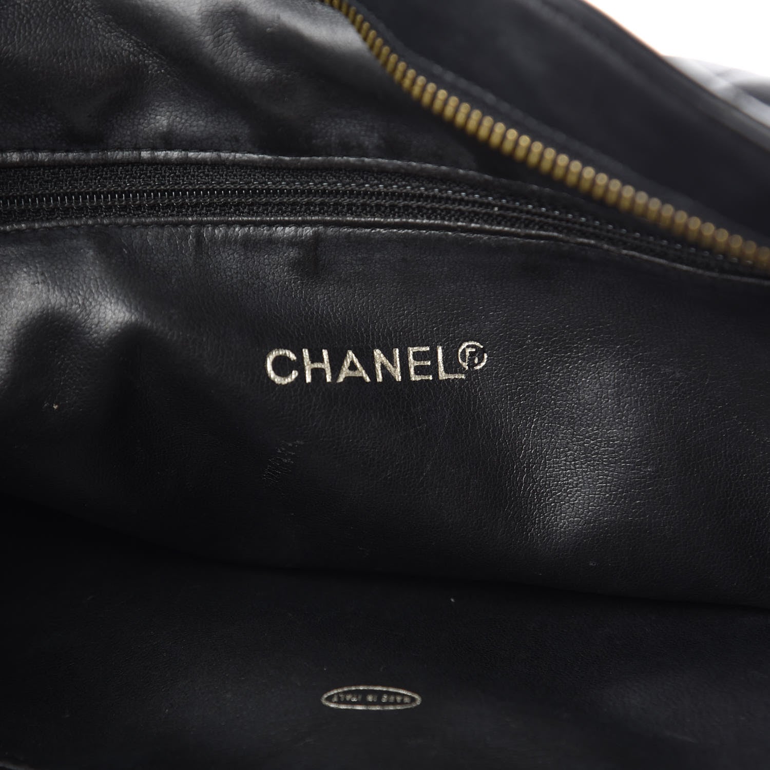 Chanel Lambskin Quilted Shopping Tote Black 8 of 13