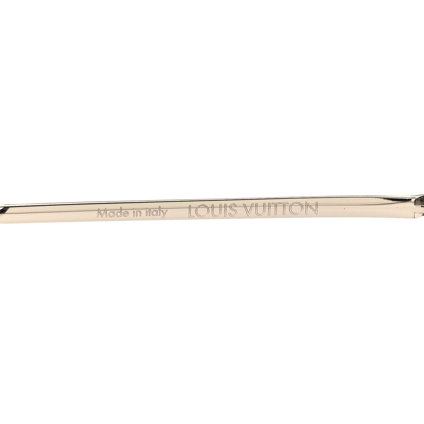 LOUIS VUITTON Metal Monogram Clockwise Sunglasses Z1595E Silver Black