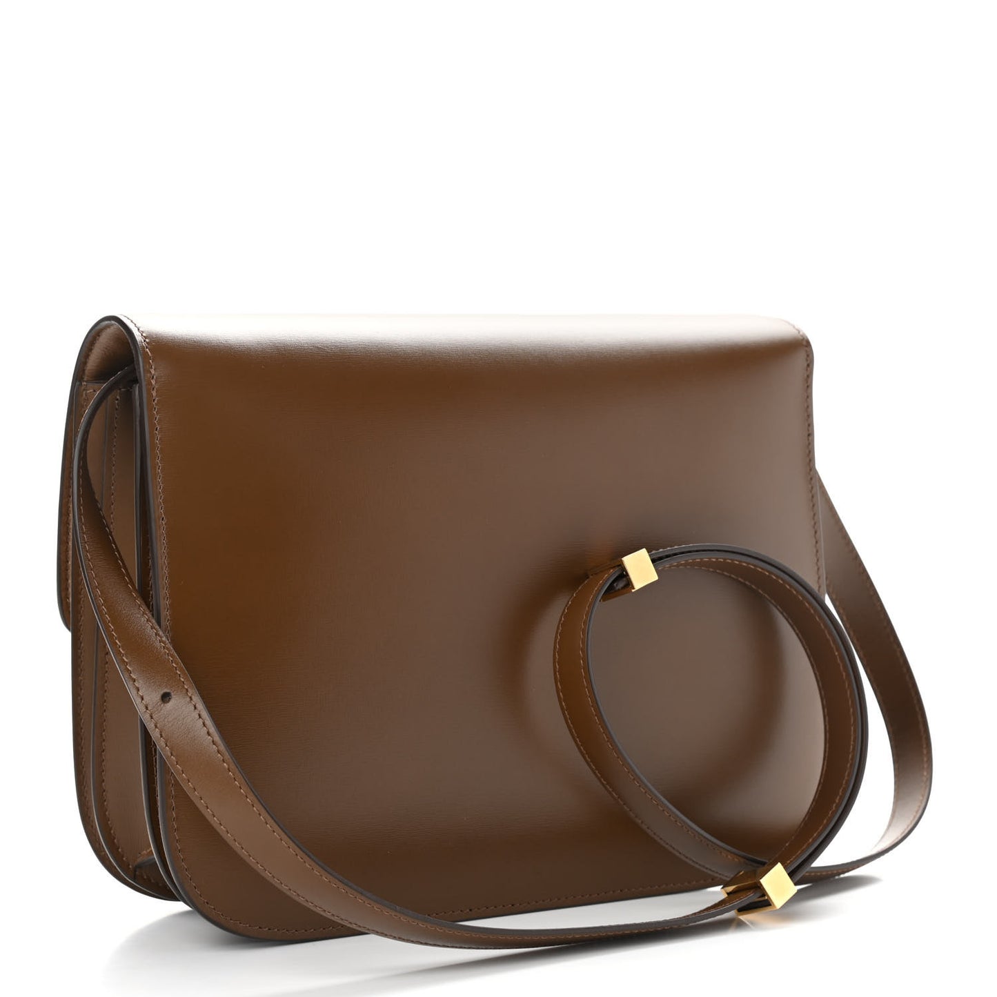 Box Calfskin Medium Classic Box Flap Bag Camel