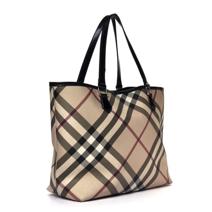 Burberry Nova Check Large Nickie Tote Black 2 of 9