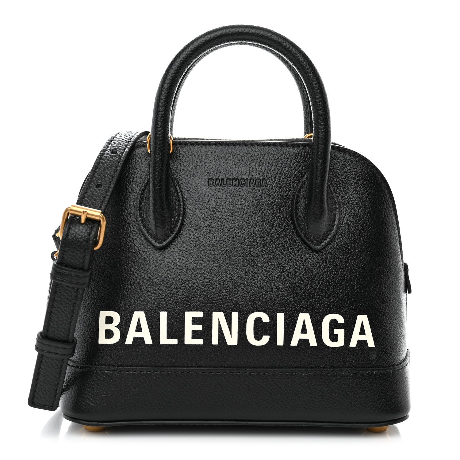 Balenciaga Grained Calfskin XXS Ville Top Handle Bag Black 1 of 11