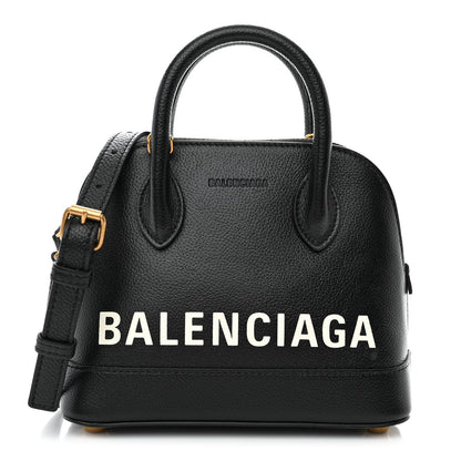 Balenciaga Grained Calfskin XXS Ville Top Handle Bag Black 1 of 11