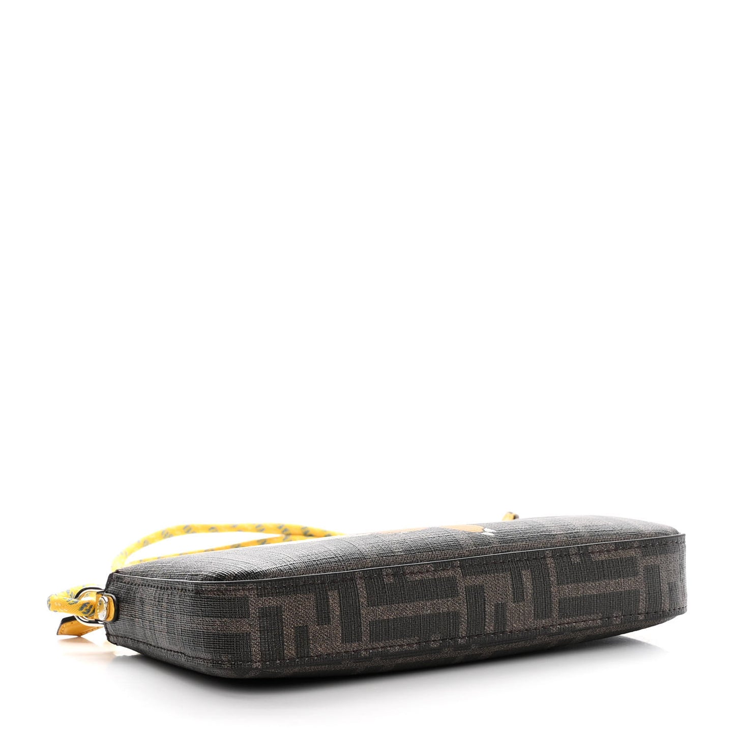 X FRGMT X POKEMON Glazed Fabric FF Pokemon Print Baguette Pouch Tobacco Moro Giallo