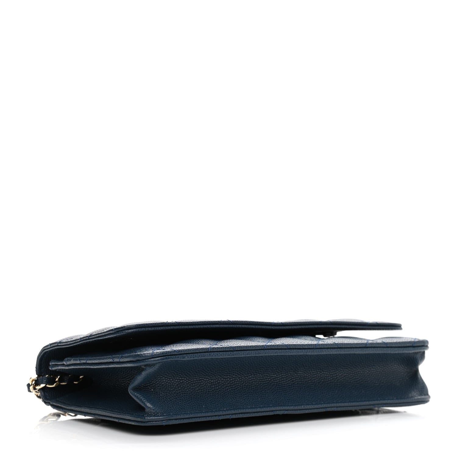 Chanel Caviar Quilted Wallet On Chain WOC Blue 3 of 11
