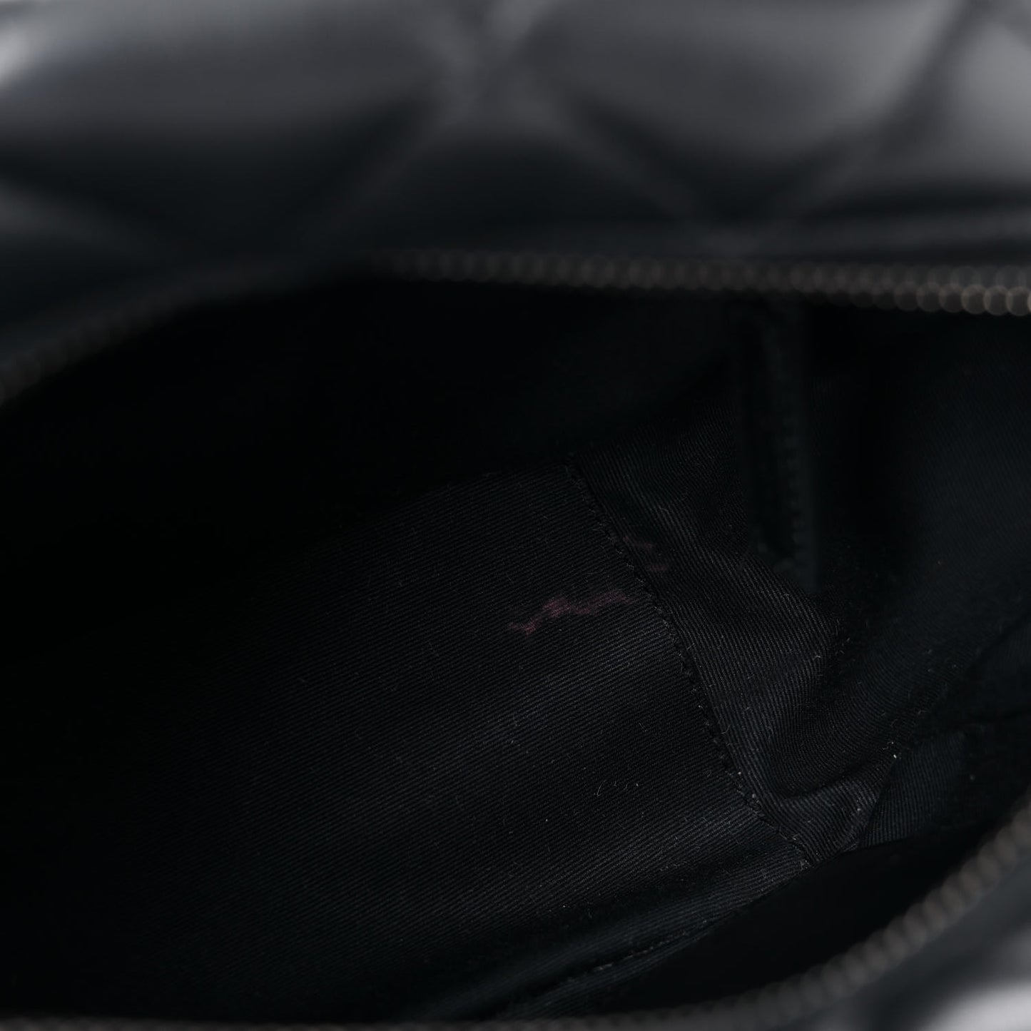 Calfskin Y Quilted Monogram Small Loulou Bowling Bag Black