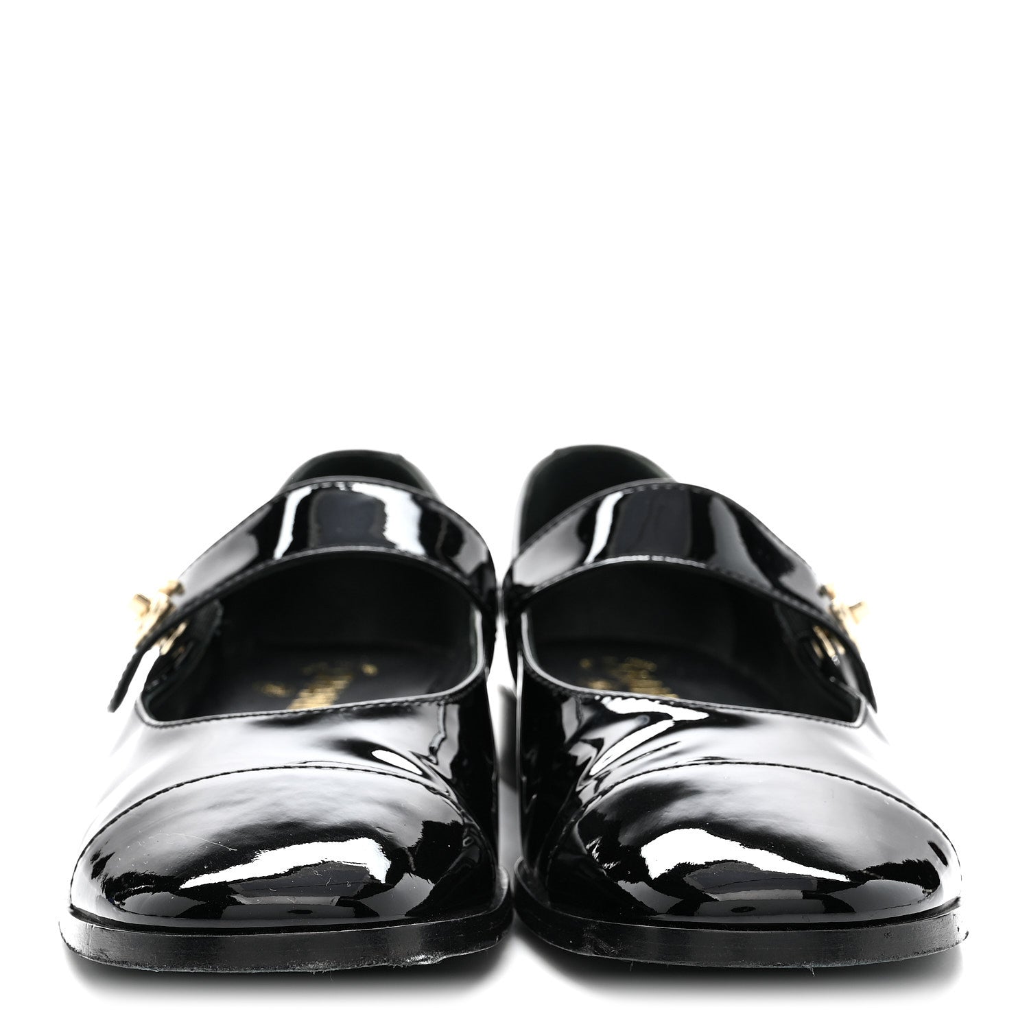 Chanel Patent Calfskin Mary Janes Flats 39 Black 3 of 9