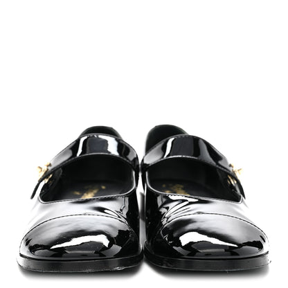 Chanel Patent Calfskin Mary Janes Flats 39 Black 3 of 9