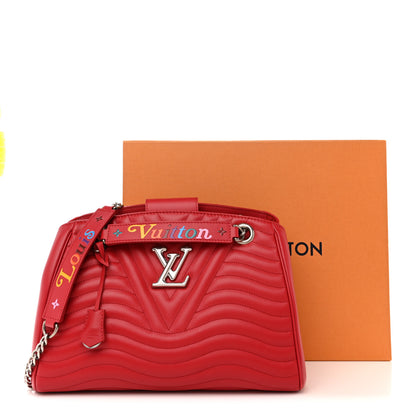 Louis Vuitton Calfskin New Wave Chain Tote Ecarlate 11 of 11