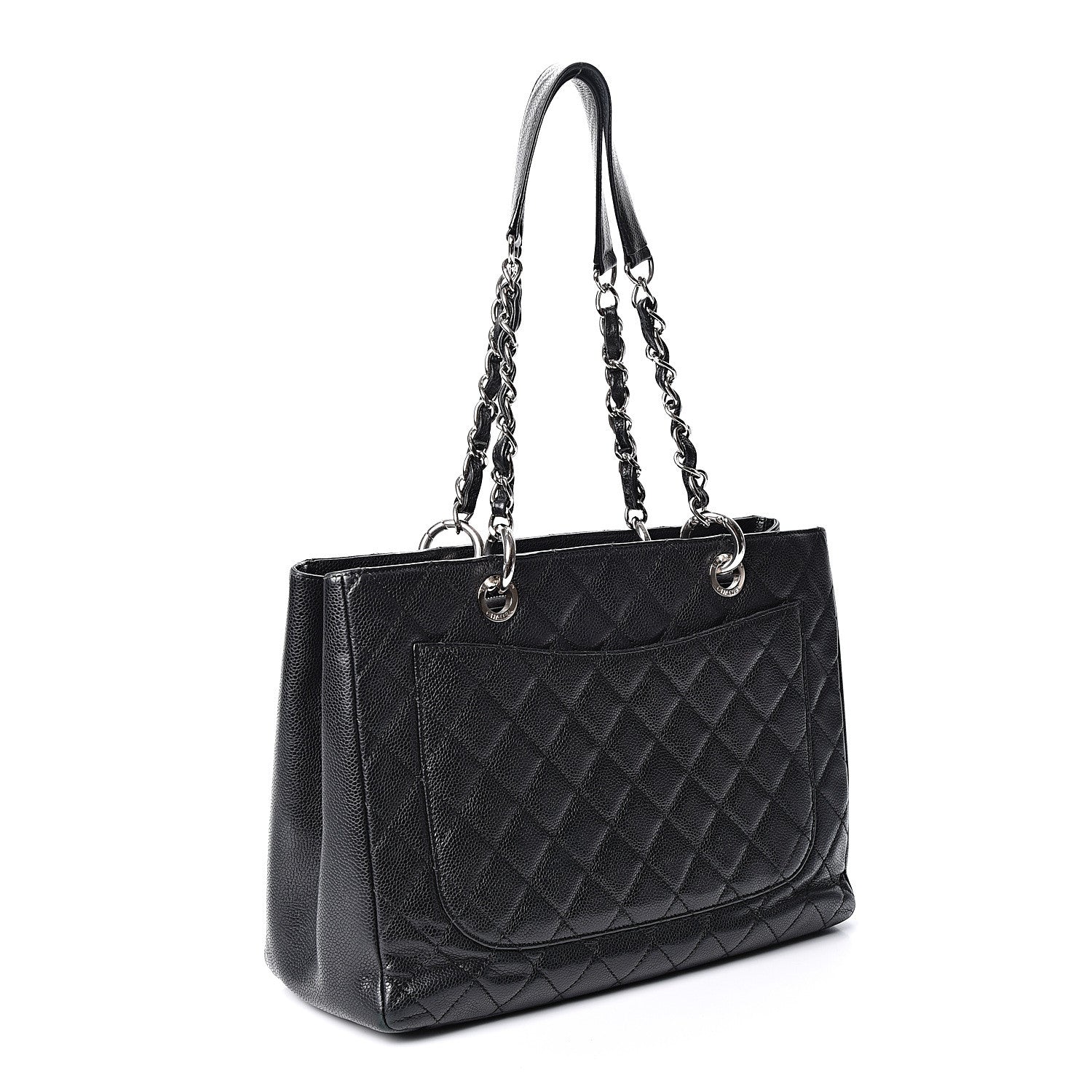 Chanel Caviar Quilted Grand Shopping Tote GST Black 2 of 11