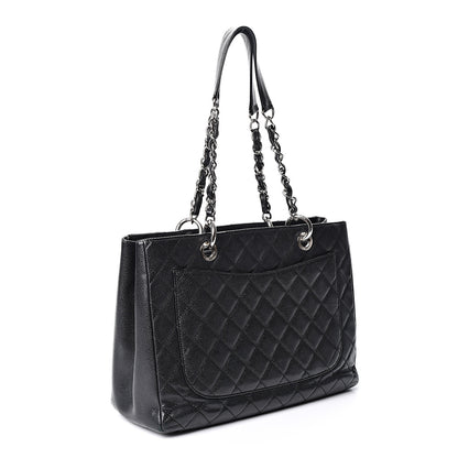 Chanel Caviar Quilted Grand Shopping Tote GST Black 2 of 11