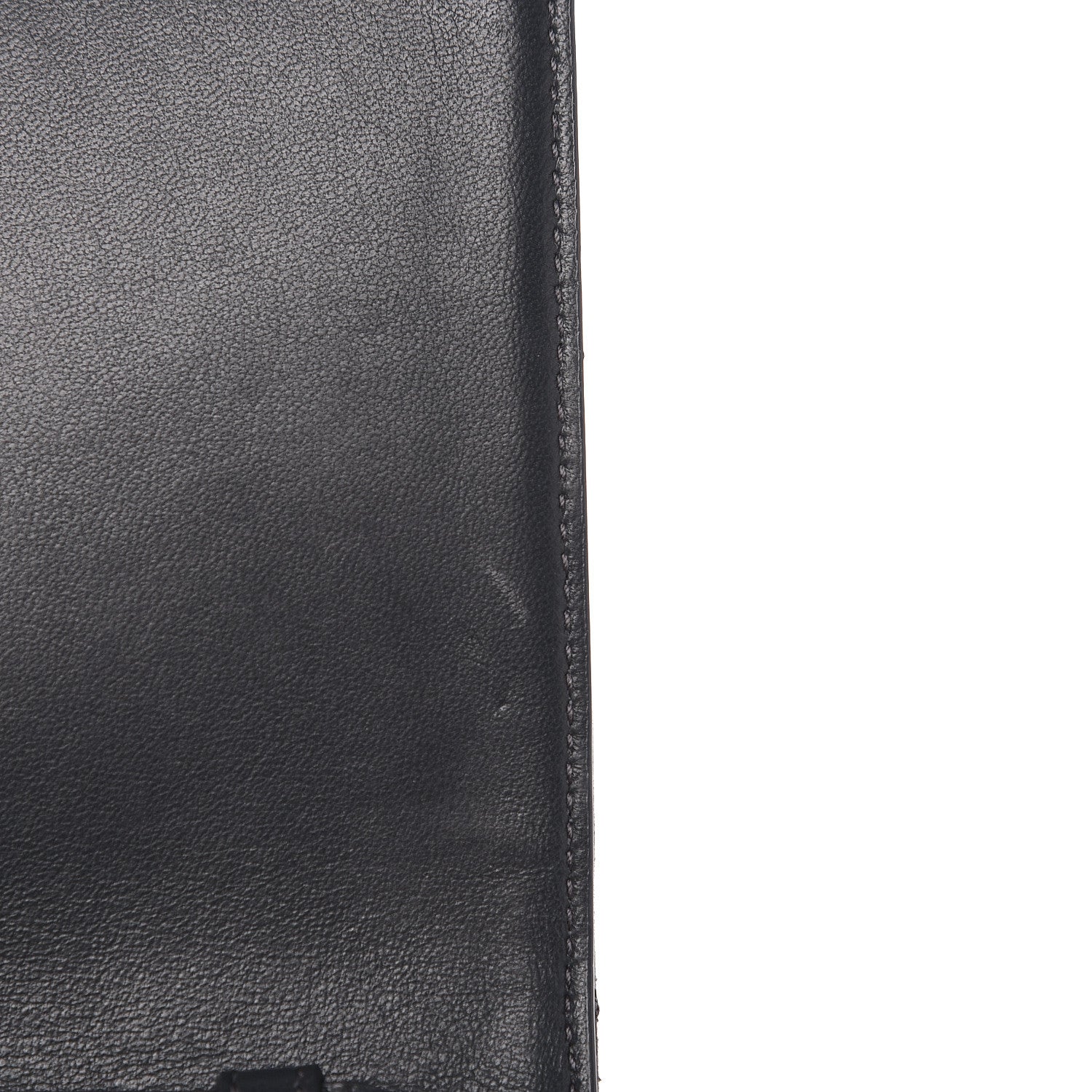 Saint Laurent Lambskin Diamond Quilted Monogram Angie Chain Bag Dark Smog 9 of 11