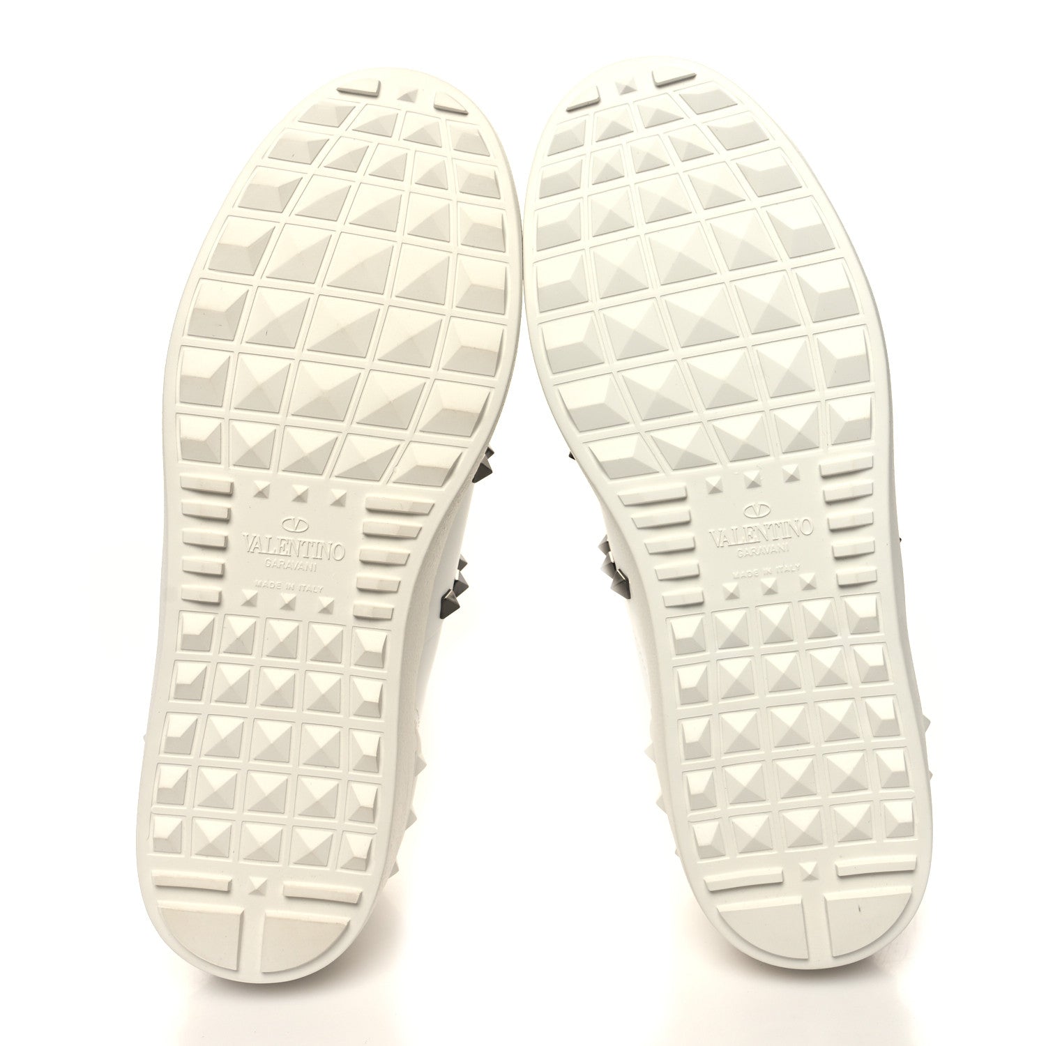 Valentino Garavani Calfskin Rockstud Untitled Open Sneakers 40 White 5 of 9