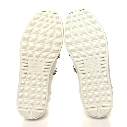 Valentino Garavani Calfskin Rockstud Untitled Open Sneakers 40 White 5 of 9