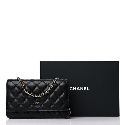 Chanel Caviar Quilted Wallet On Chain WOC Black 11 of 11