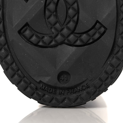 Chanel Caoutchouk CC High Boots 41 Black 6 of 12