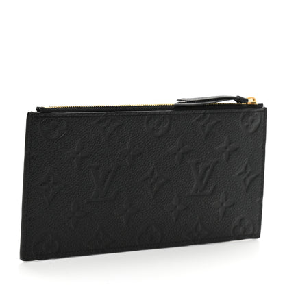 Louis Vuitton Empreinte Felicie Chain Wallet Zippered Insert Black 3 of 5