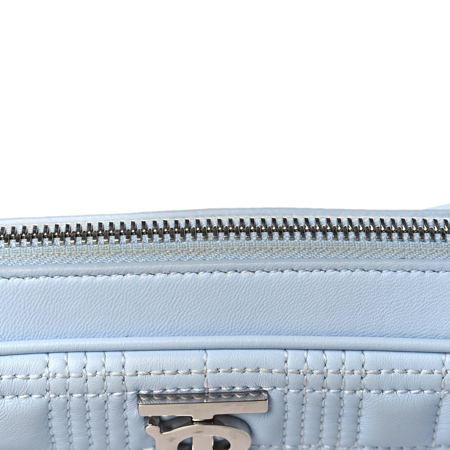Burberry Lambskin Quilted Mini Lola Camera Bag Pale Blue 10 of 11