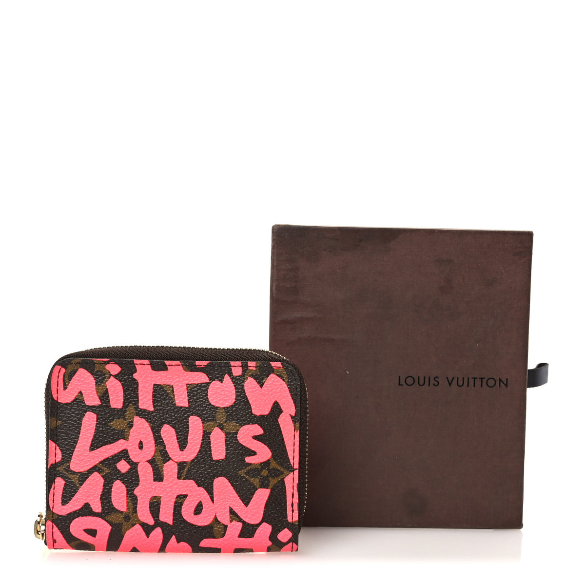 Monogram Graffiti Zippy Coin Purse Fuchsia