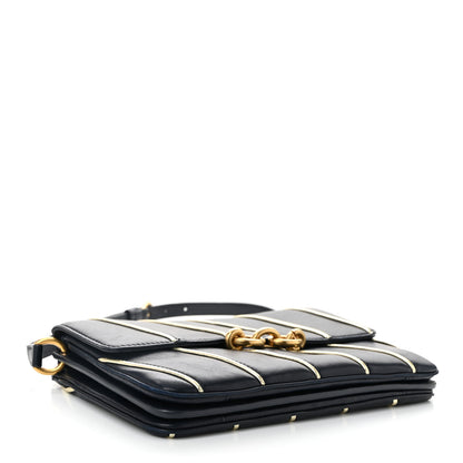 Saint Laurent Lambskin Quilted Le Maillon Satchel Marine 4 of 11
