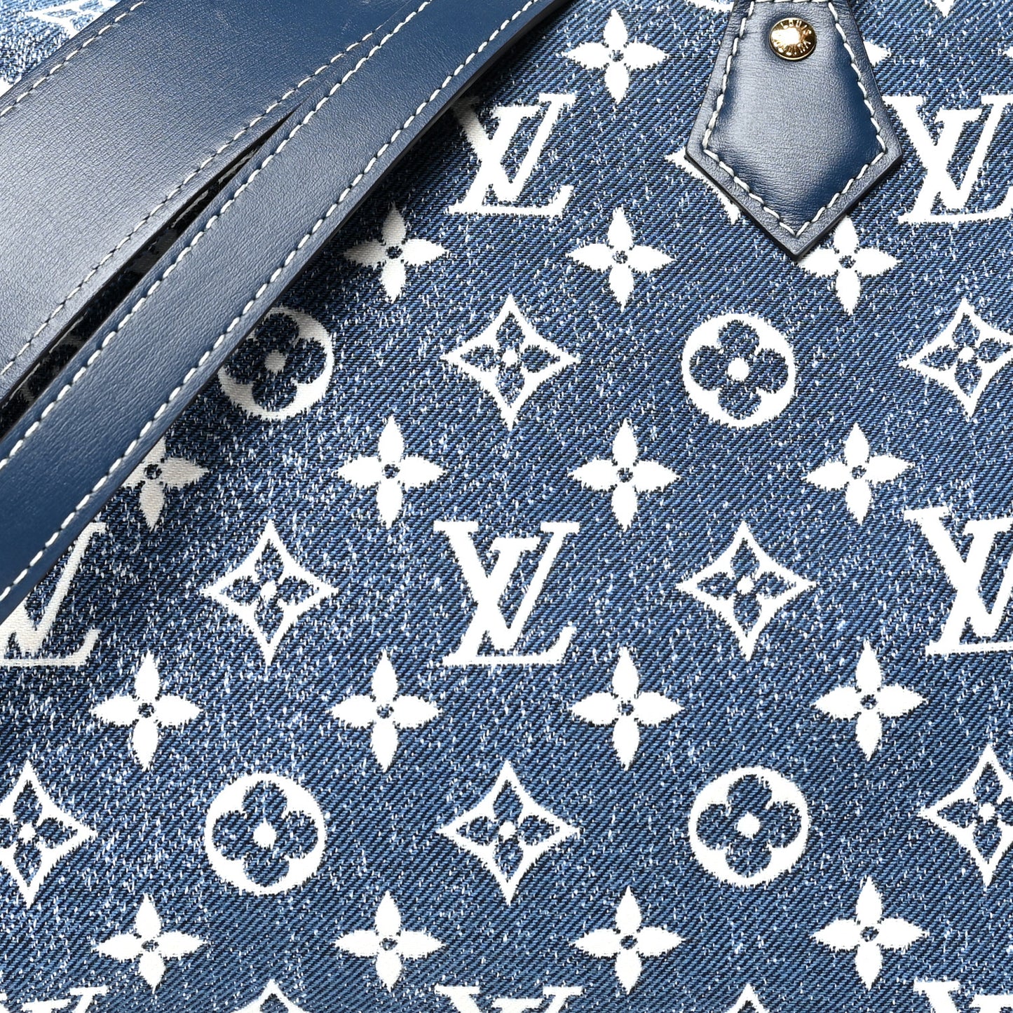 Monogram Jacquard Denim Speedy Bandouliere 25 Bleu