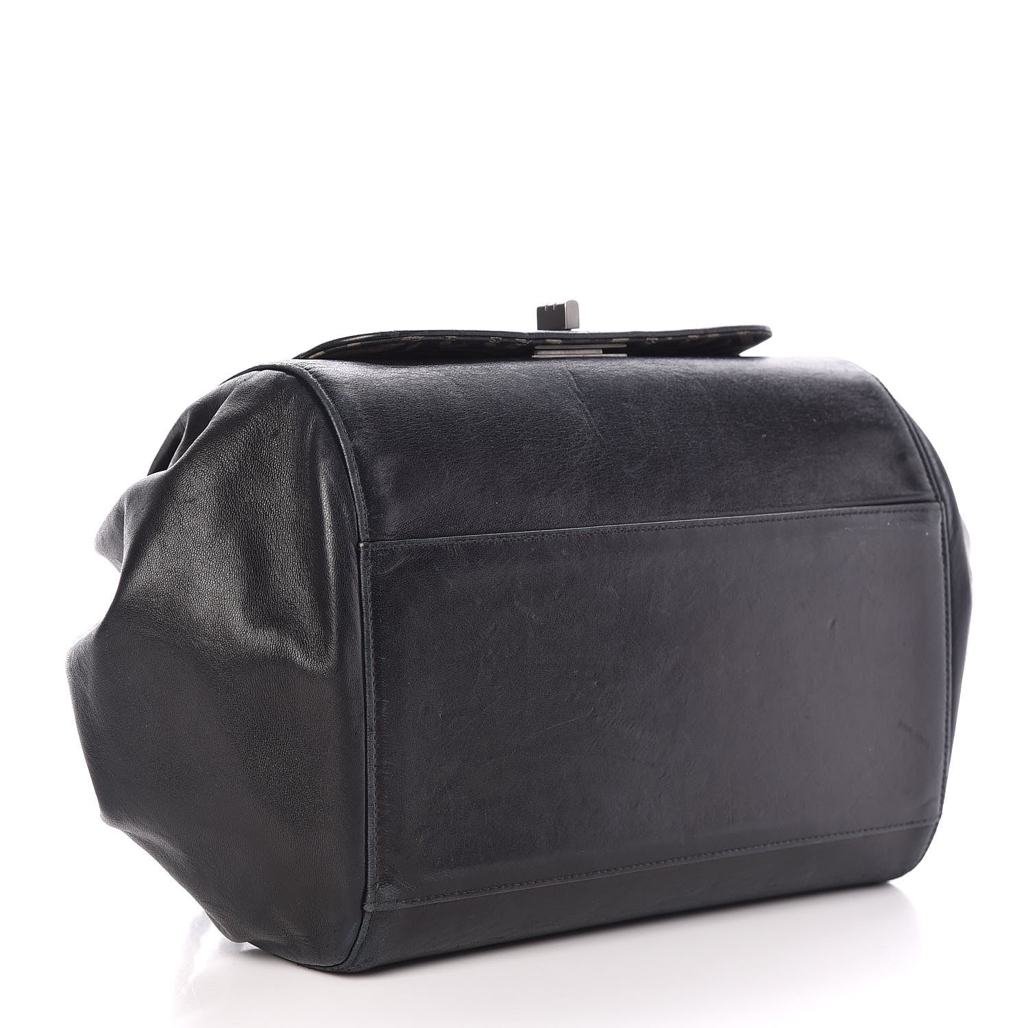 Chanel Lambskin Chocolate Bar Accordion Mademoiselle Flap Black 4 of 25