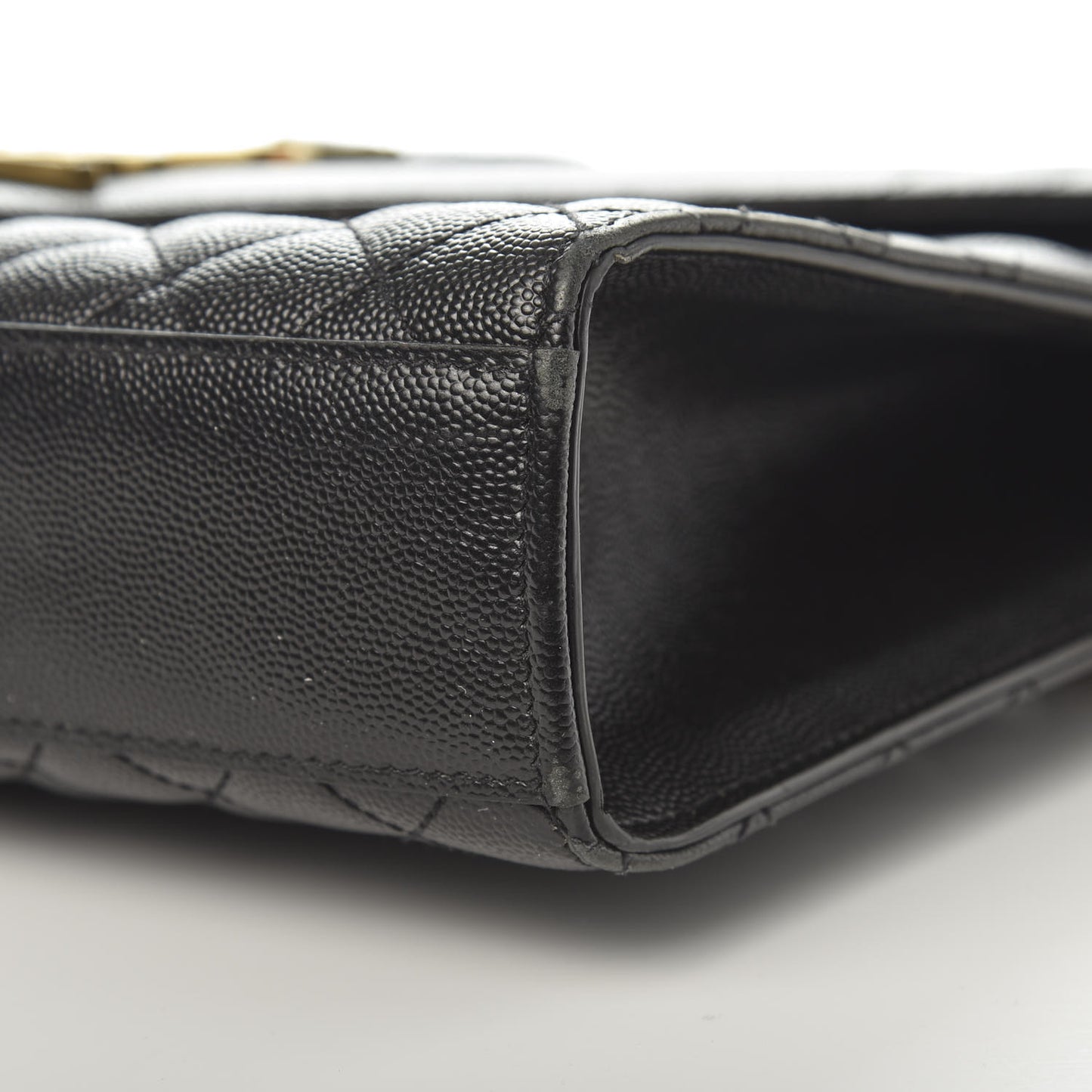 Grain De Poudre Large Tri-Quilt Monogram Satchel Black