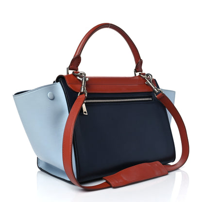 Celine Smooth Calfskin Small Tri-Color Trapeze Pale Blue 3 of 9