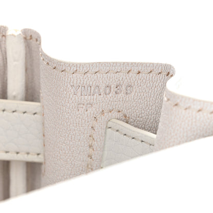 Hermes Taurillon Clemence Kelly Retourne 28 White 7 of 16
