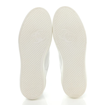 Chanel Calfskin CC Sneakers 36 White 5 of 11