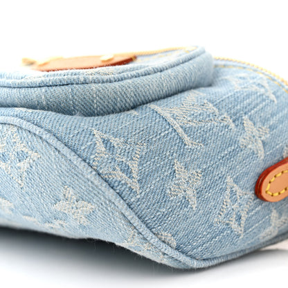 Louis Vuitton Monogram Denim Mini Bumbag Sky Blue 9 of 9