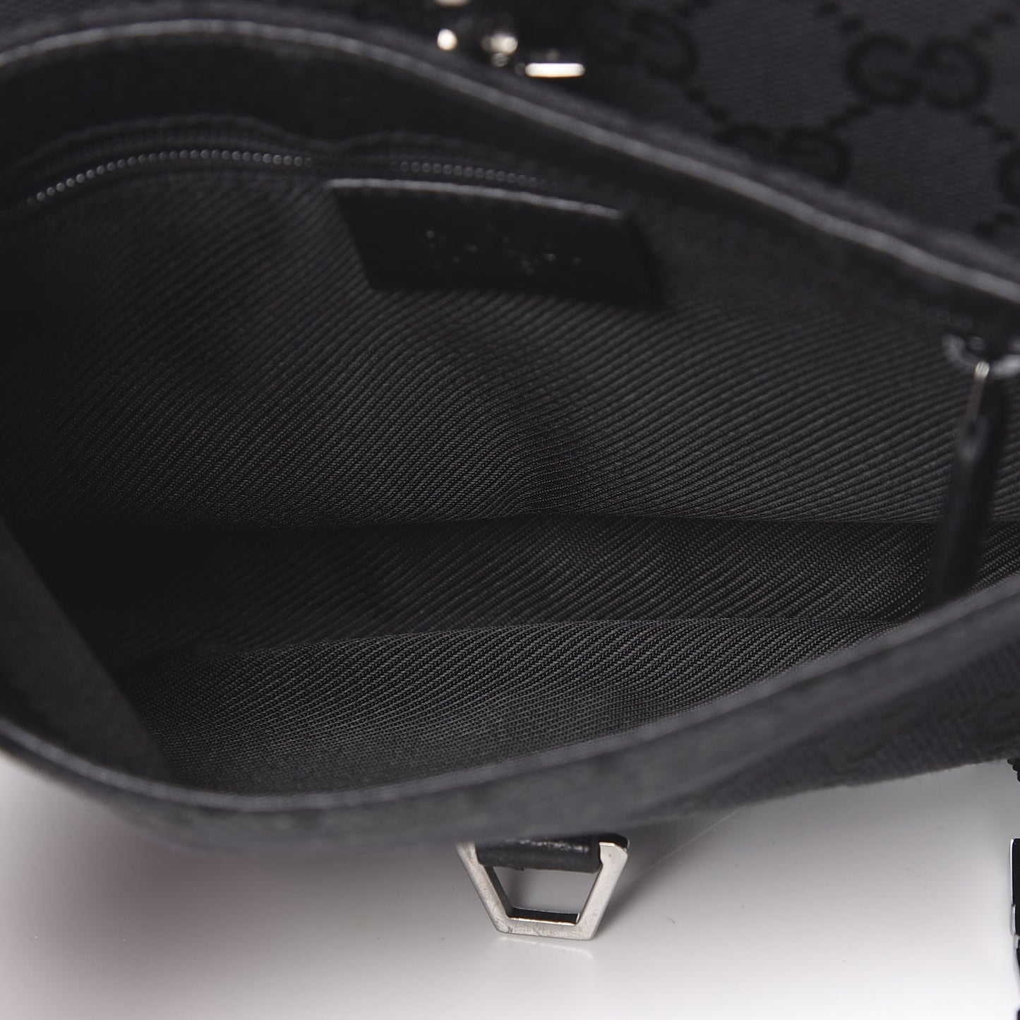 GG Monogram Web Flight Belt Bag Black