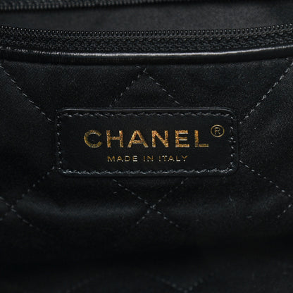 Chanel Shiny Calfskin Quilted Large Chanel 22 Black 7 of 11