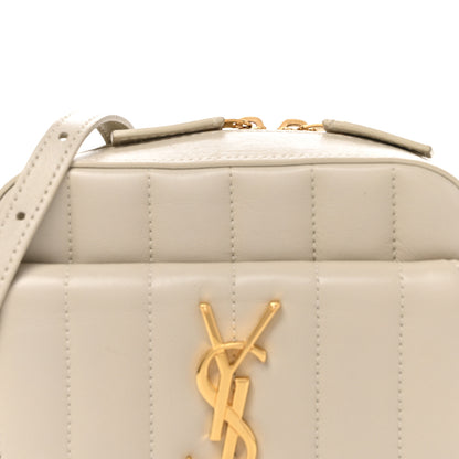 Saint Laurent Lambskin Matelasse Monogram Vicky Camera Bag Crema Soft 8 of 10