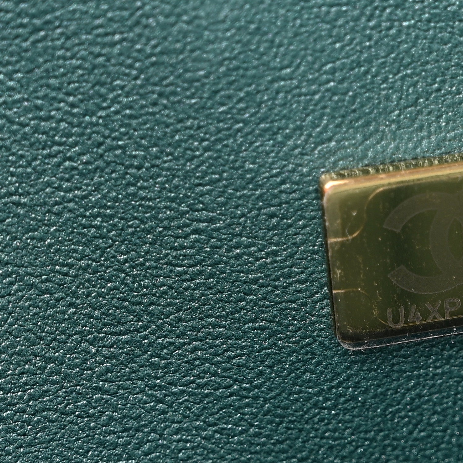 Chanel Iridescent Caviar Quilted Medium Double Flap Green 7 of 9