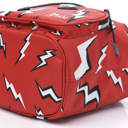 Prada X UNIVERSAL STUDIOS Tessuto Nylon Saffiano Thunder Frankenstein Mini Bucket Crossbody Bag Rosso Black 9 of 9