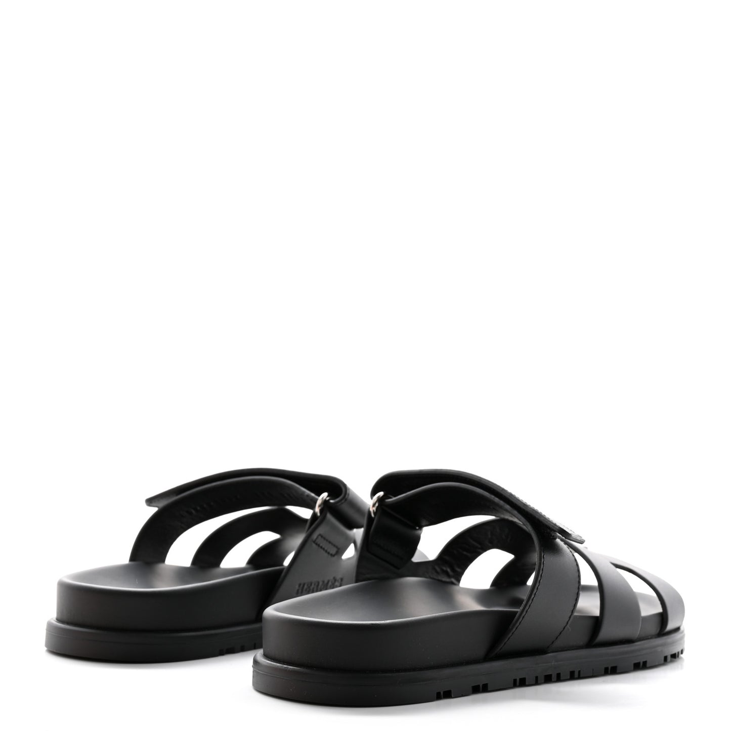 Calfskin Womens Chypre Sandals 37.5 Black