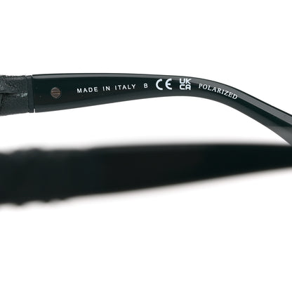 Chanel Acetate Calfskin Polarized Square Sunglasses 5476-Q-A Black 6 of 8