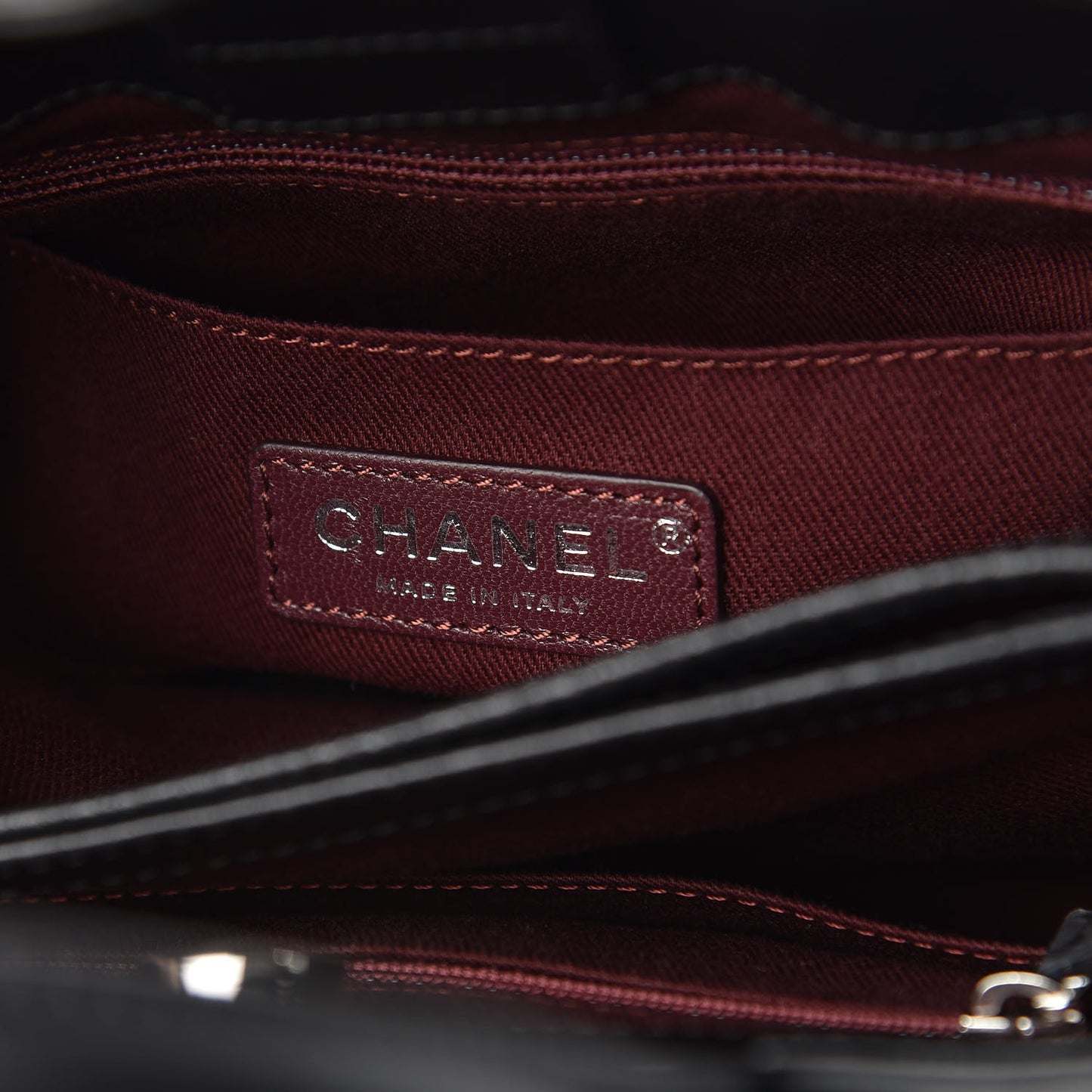 Grained Calfskin Mini Neo Executive Shopper Tote Black