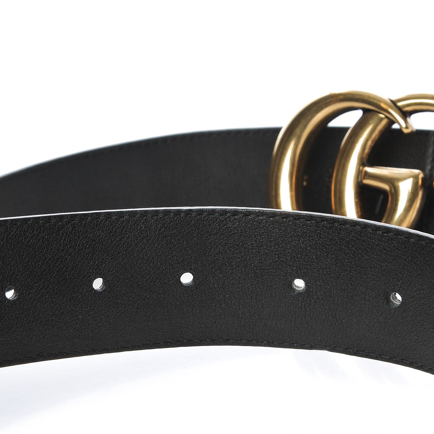 Gucci Calfskin Studded Marmont Belt 85 34 Black 4 of 5