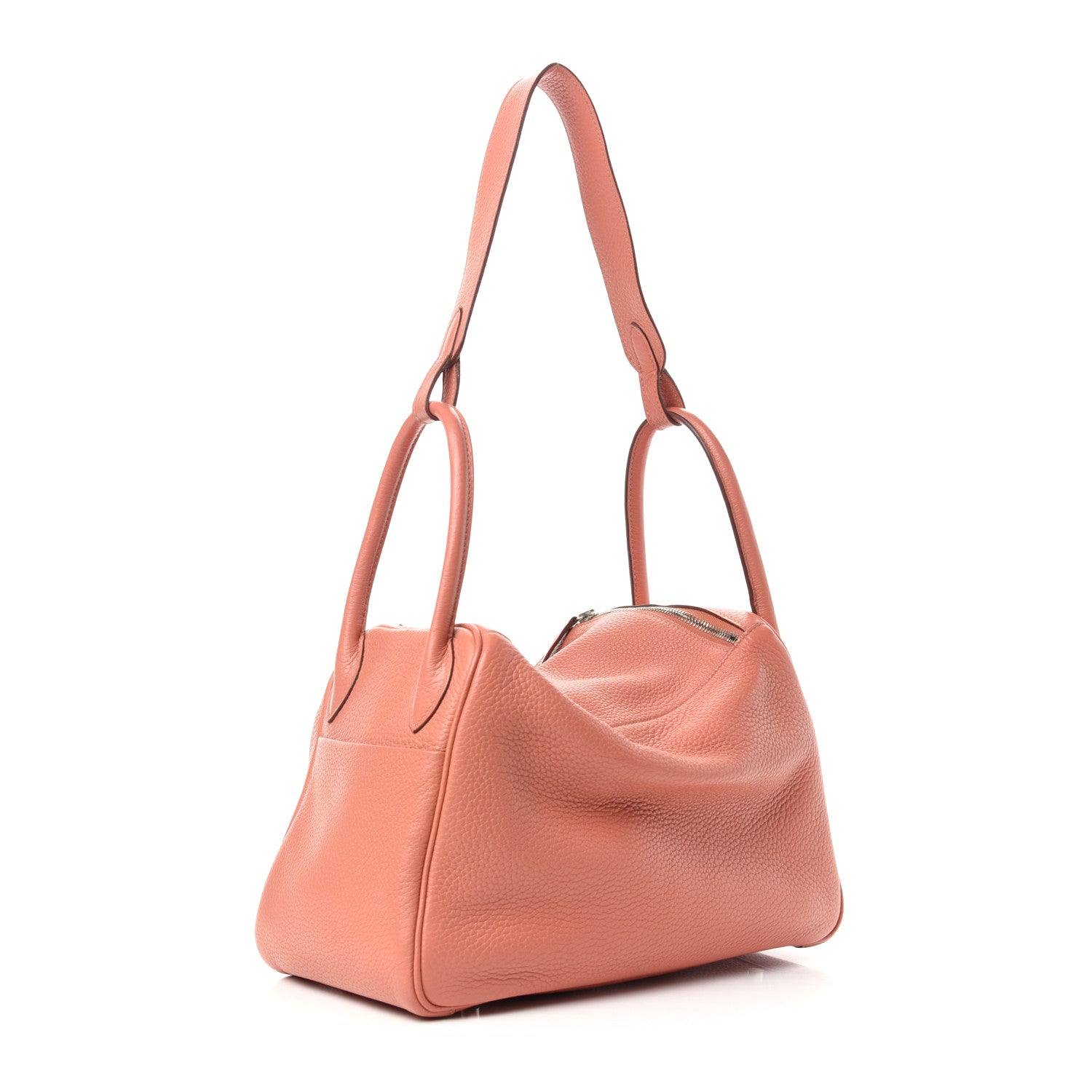 Hermes Taurillon Clemence Lindy 30 Rose Thè 3 of 9