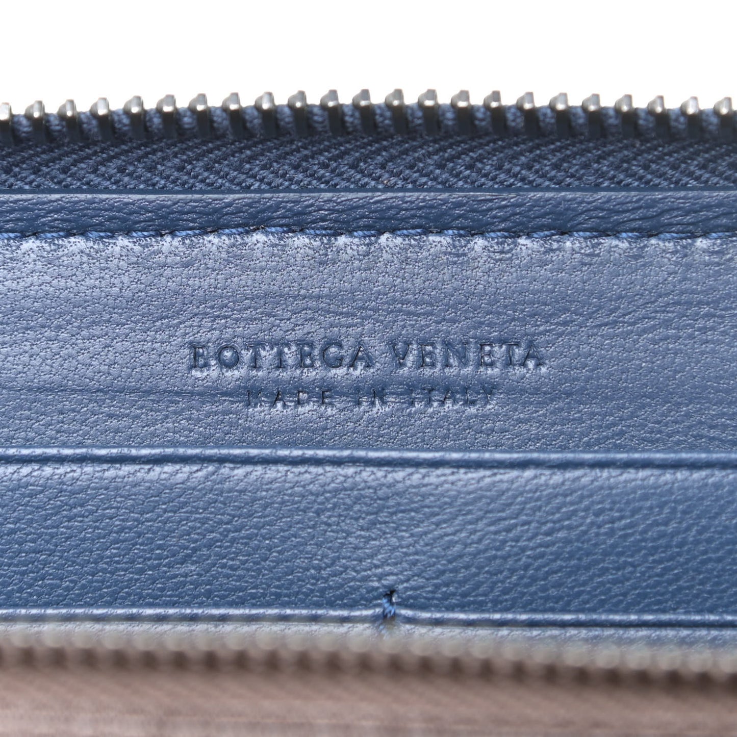Nappa Intrecciato Zip Around Wallet Pacific
