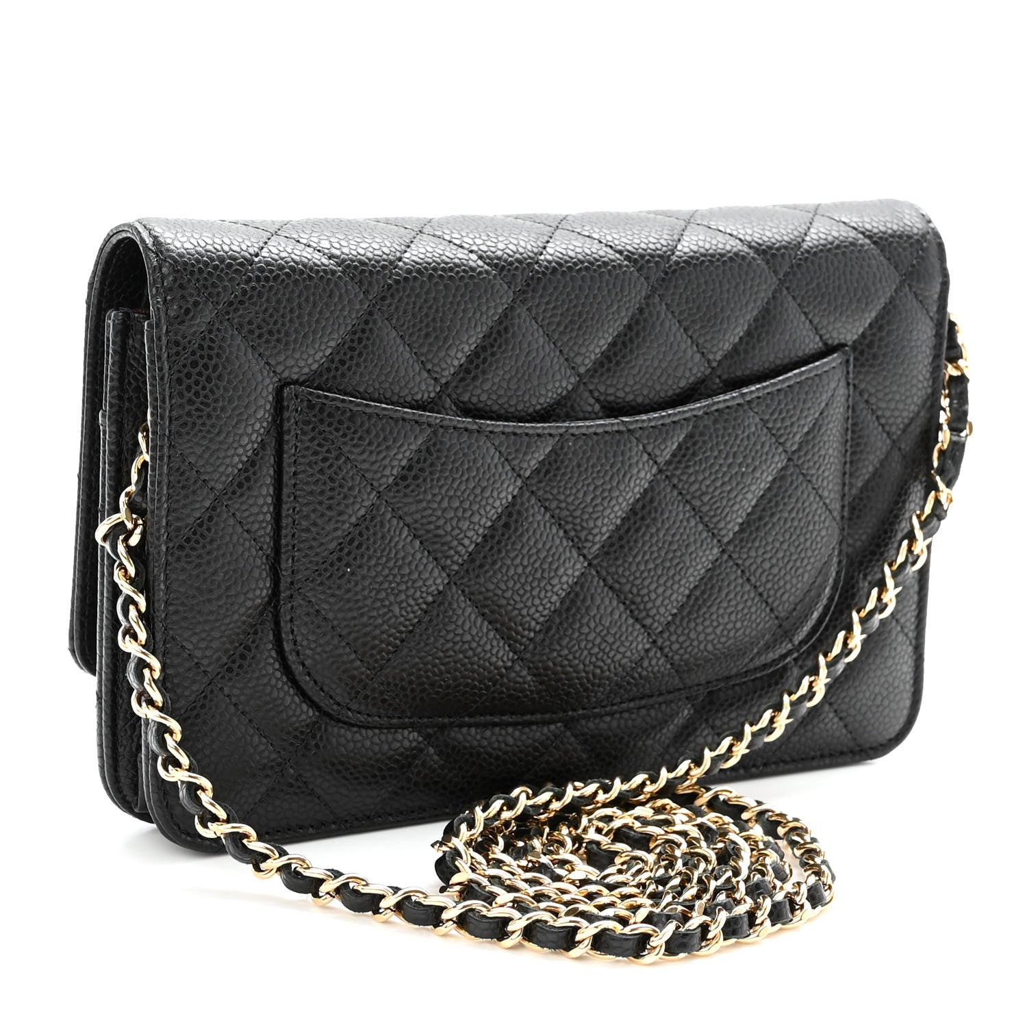 Chanel Caviar Quilted Wallet On Chain WOC Black 3 of 11