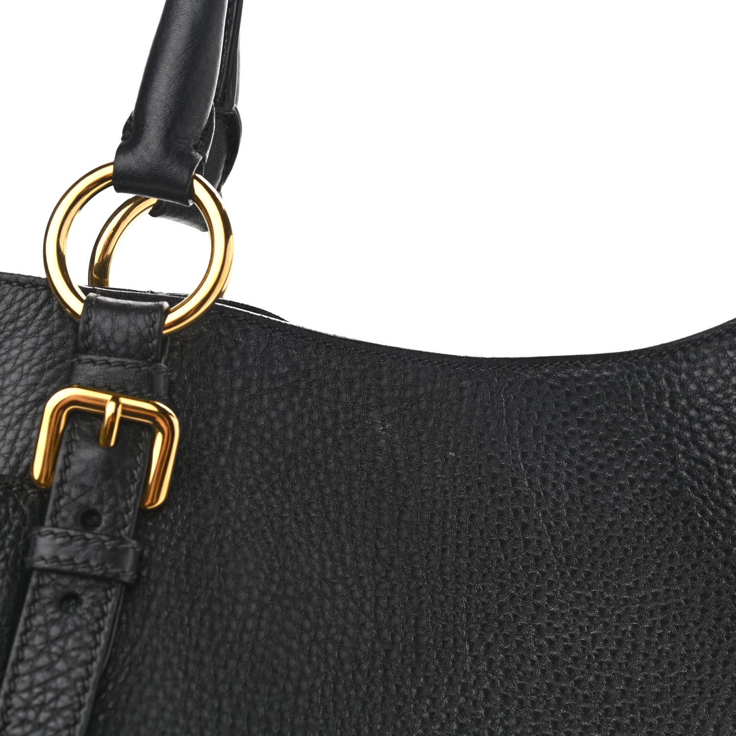 Prada Vitello Daino Tote Black 11 of 12