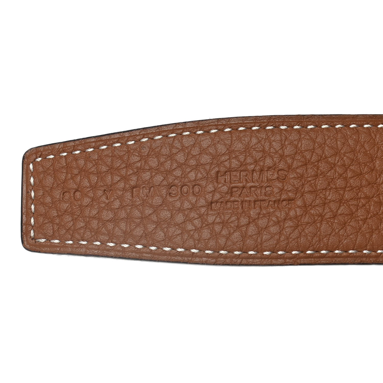 Hermes Swift Togo 32mm H Belt 80 Black Gold 3 of 7