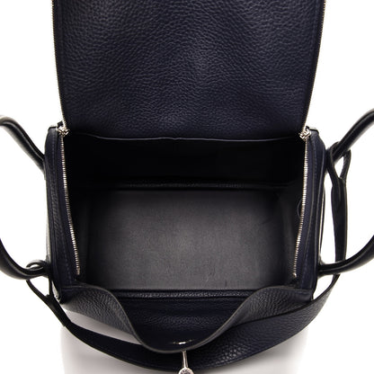 Hermes Taurillon Clemence Lindy 26 Bleu Nuit 5 of 7