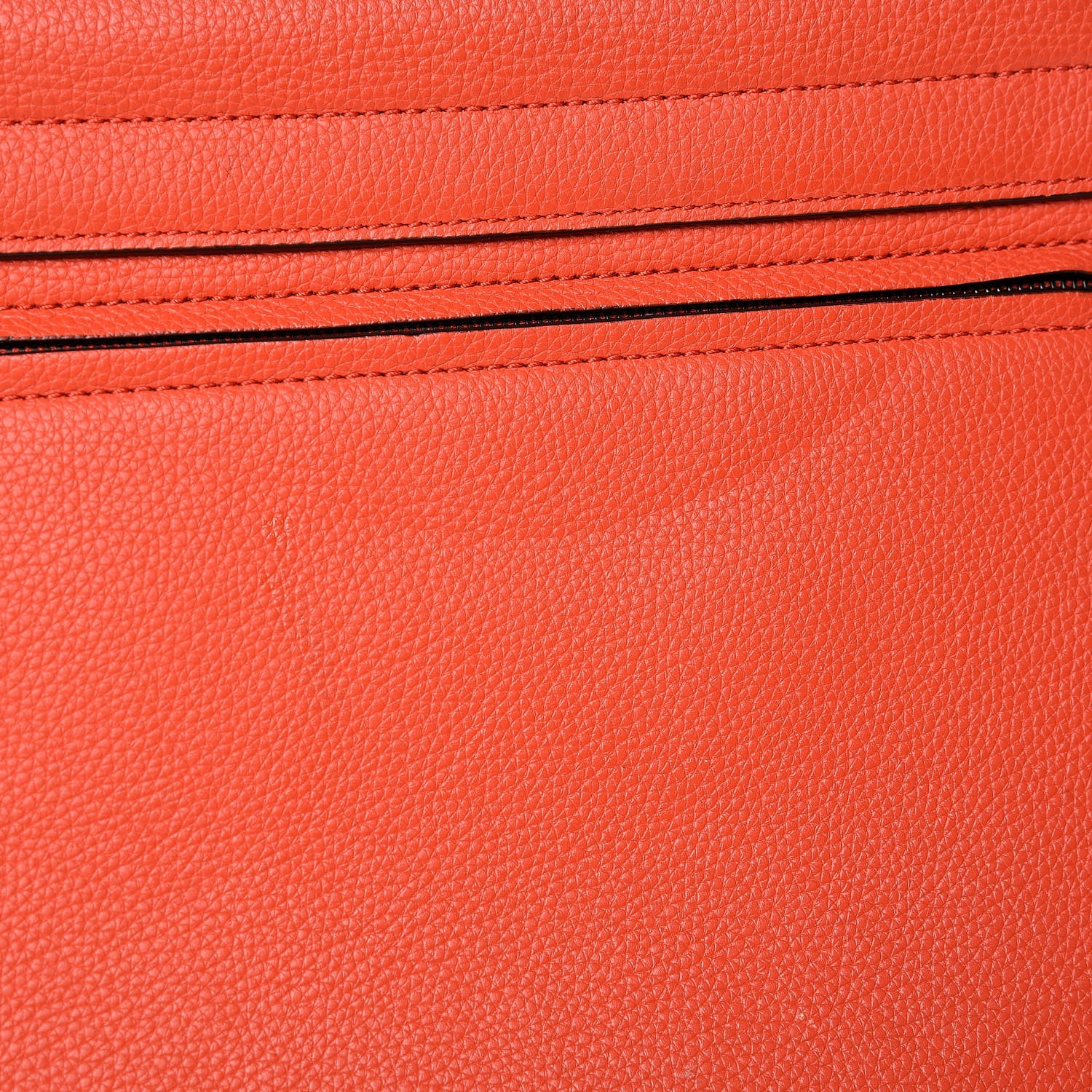 Celine Drummed Calfskin Suede Medium Trapeze Vermillion 11 of 21