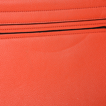 Celine Drummed Calfskin Suede Medium Trapeze Vermillion 11 of 21
