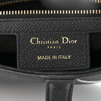 Christian Dior Grained Calfskin Saddle Bag Black 6 of 10