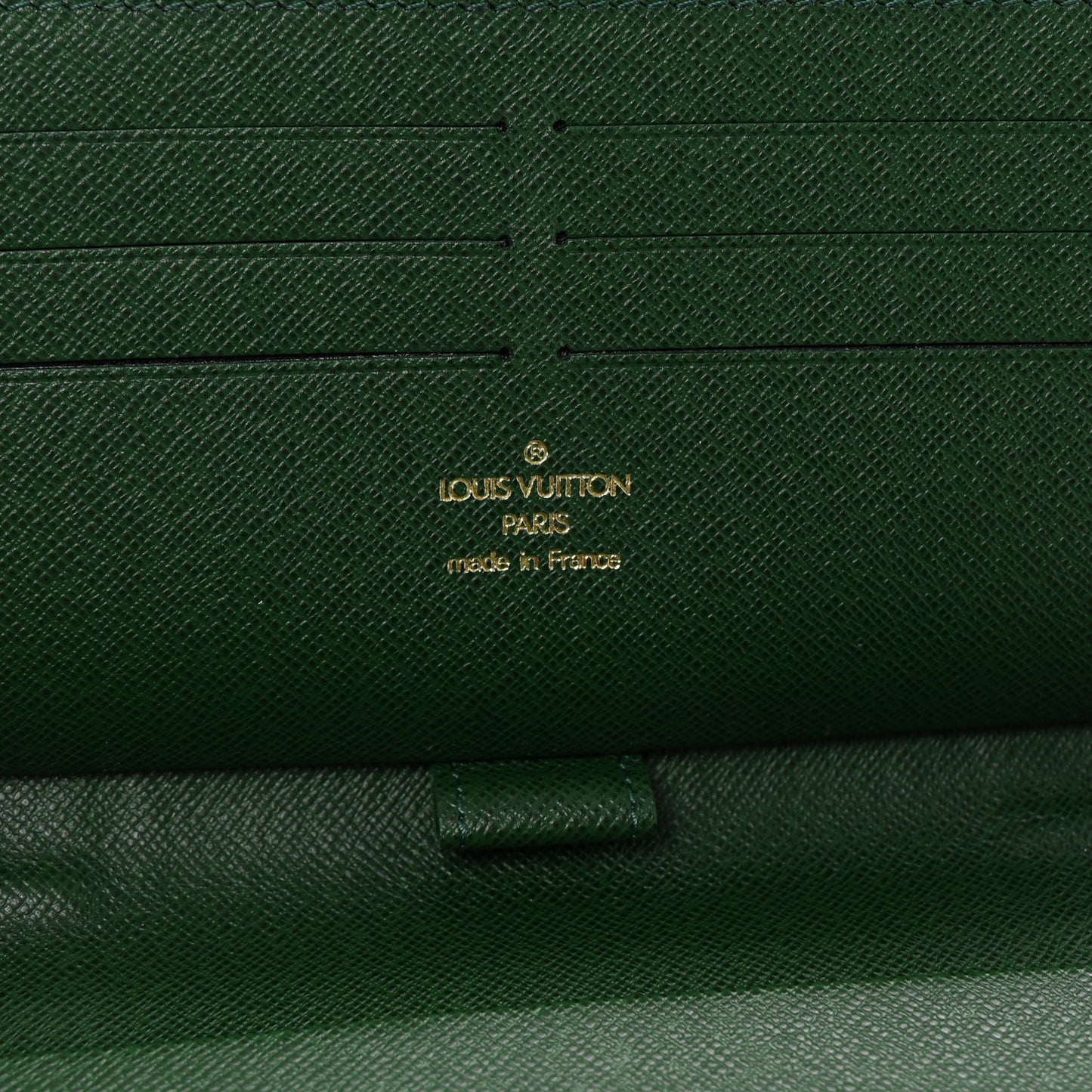 Monogram Groom Zippy Organizer Wallet Green